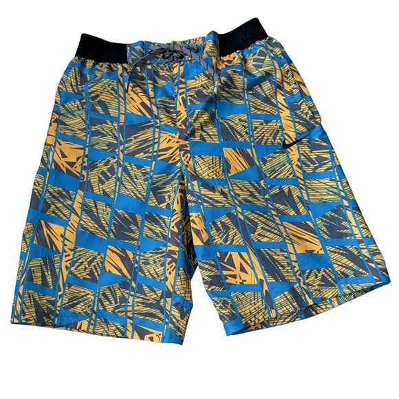 Nike Other - Nike Sz M Men's Board Shorts Swim Suit Elastic Waistband Pockets, Lined, Beach